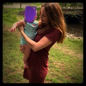 Express cutout t shirt dress